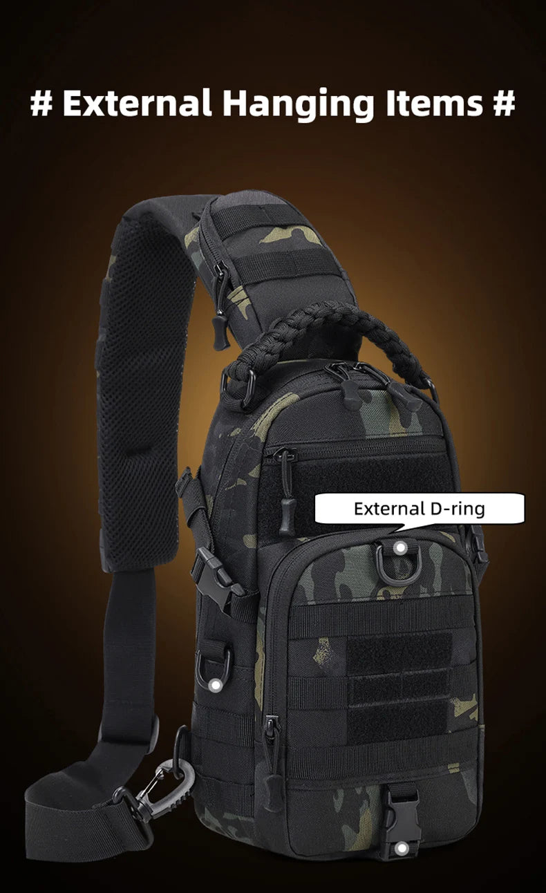 Tactical Chest Bag MOLLE Sling Backpack for Men