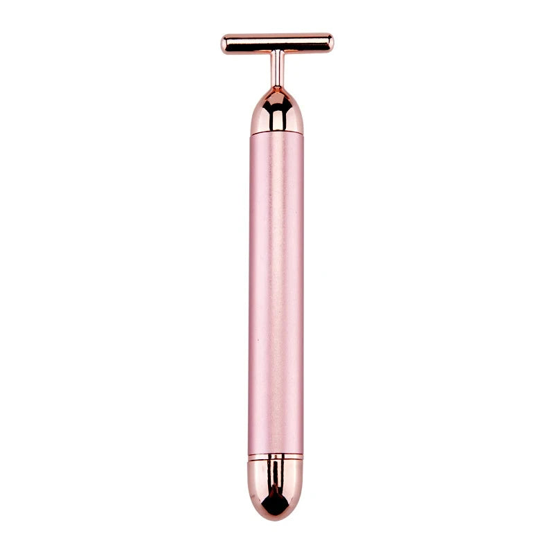 24K Gold T-Shape Vibrating Face Roller