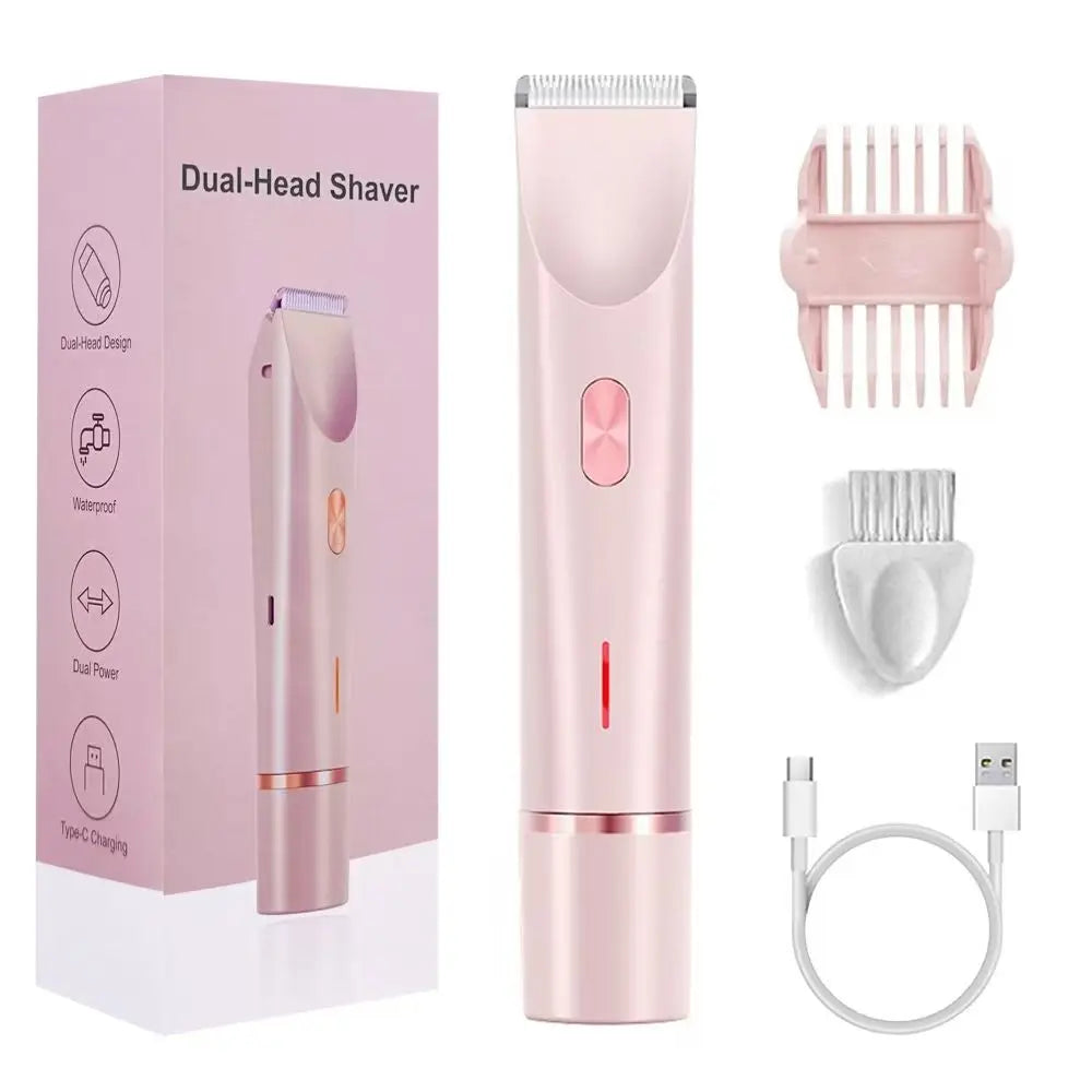 2-in-1 Electric Razor & Bikini Trimmer for Women
