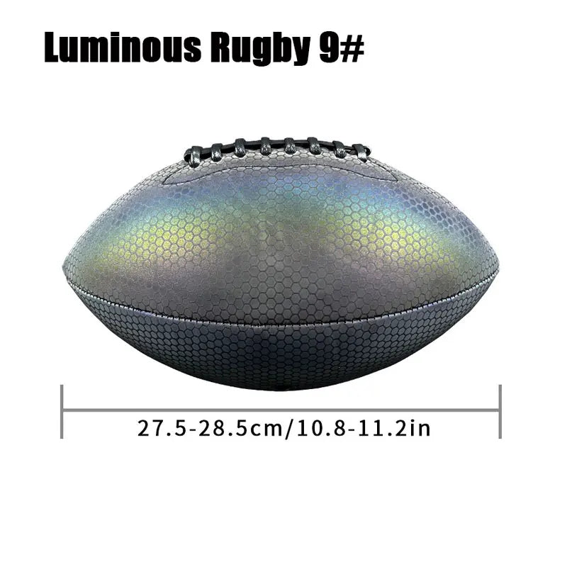 Luminous Reflective PU Rugby Ball – Match & Training Use