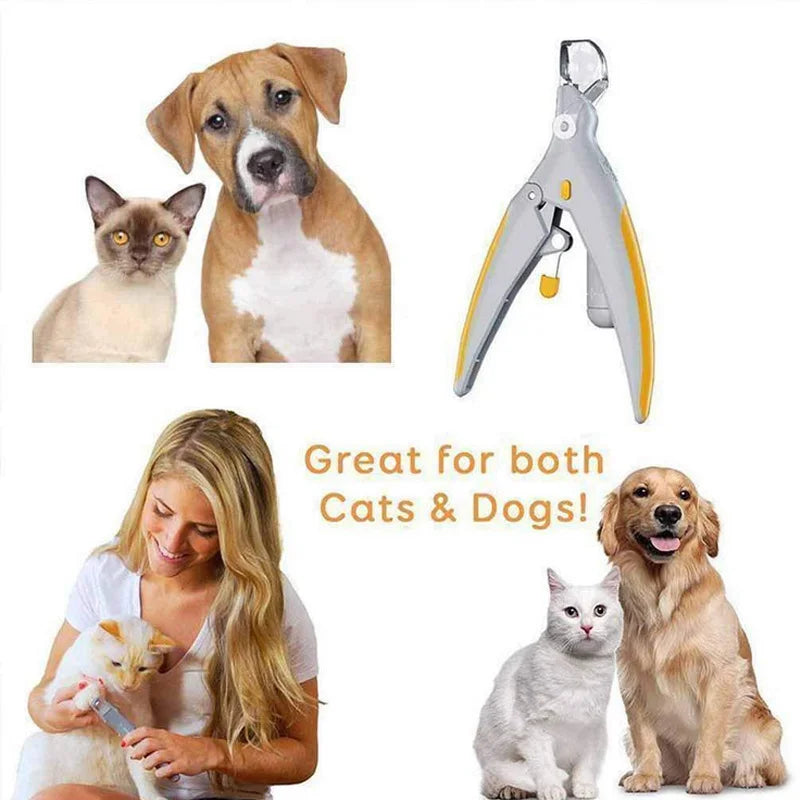 LED Pet Nail Clipper with Light for Cats & Dogs