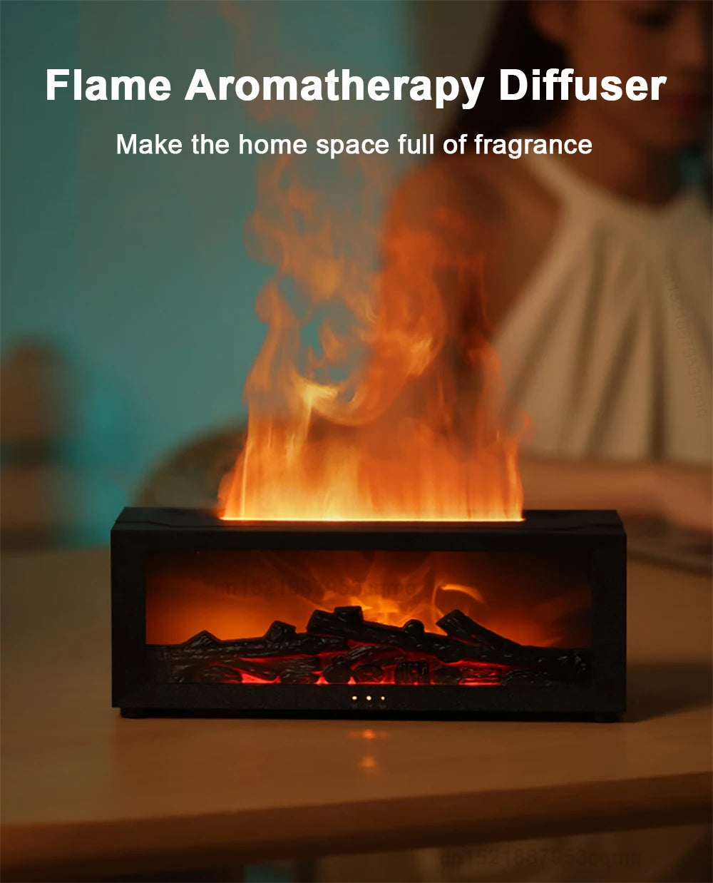 Flame Aroma Humidifier with LED & Remote