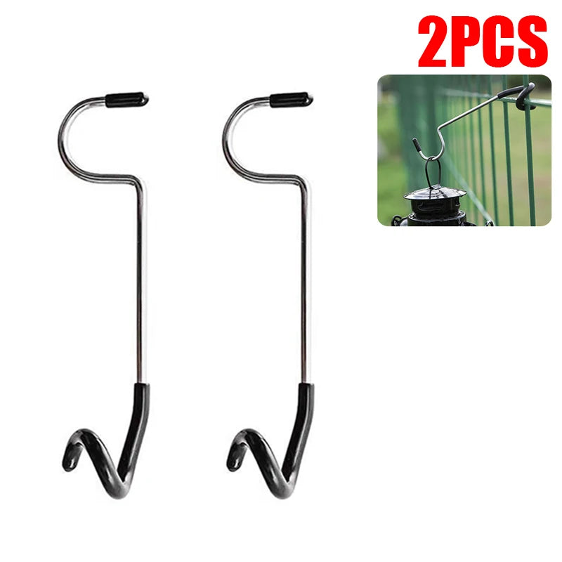 Stainless Steel Tent Pole Lamp Hanger Hook