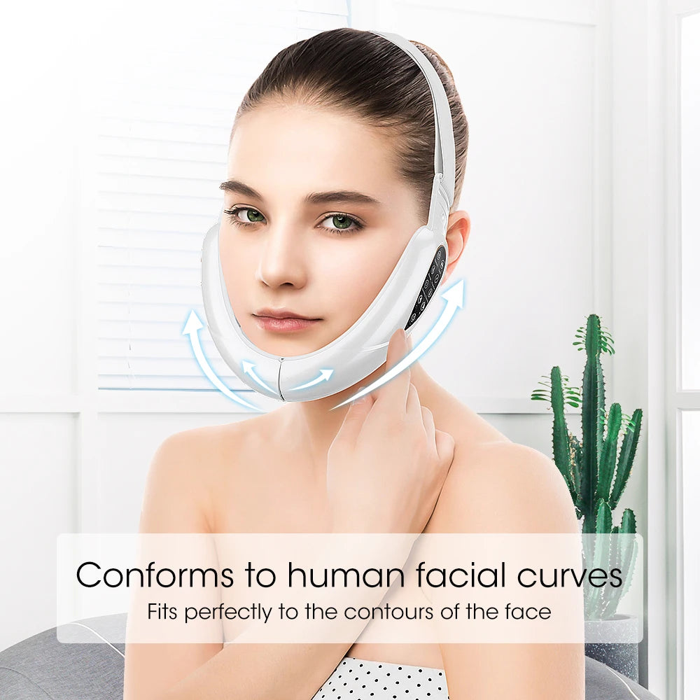 Rechargeable V-Face Lifting Massager with LED Display