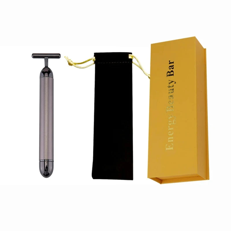 24K Gold T-Shape Vibrating Face Roller