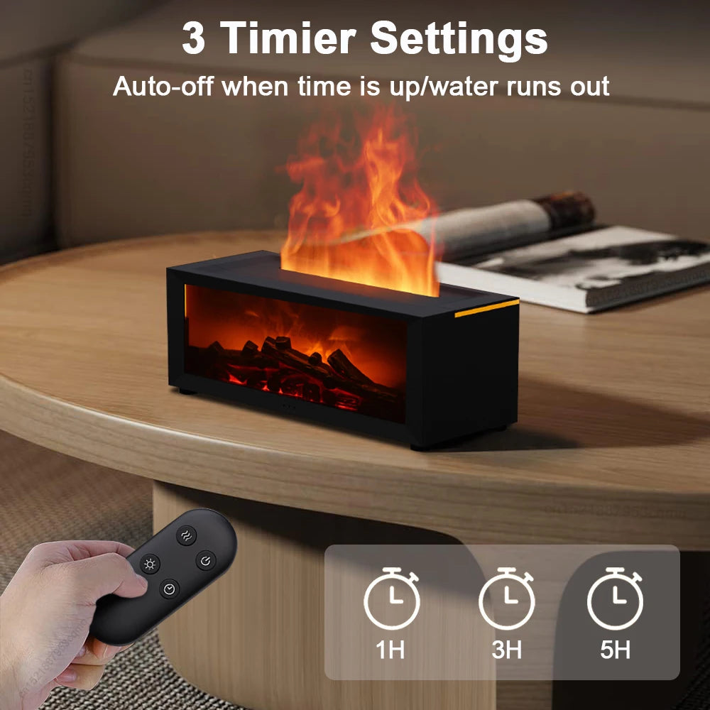 Flame Aroma Humidifier with LED & Remote