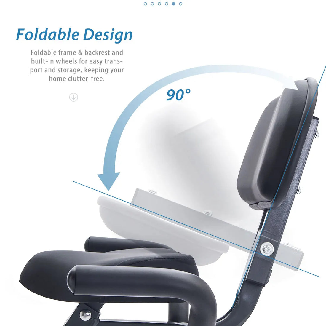 Folding X-Bike with Resistance & Backrest