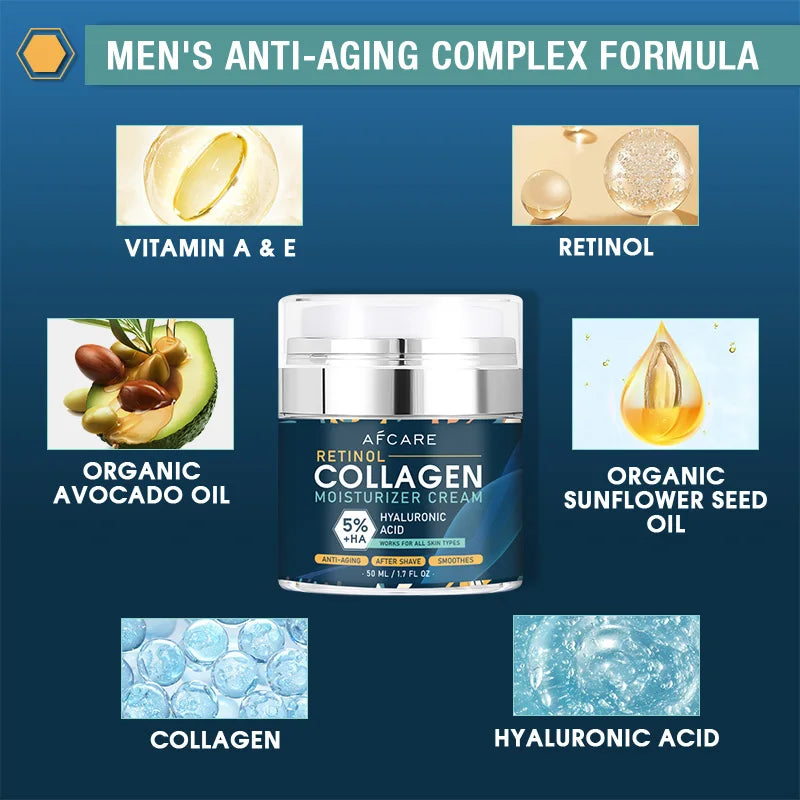 Instant Retinol Lifting & Firming Face Cream for Men