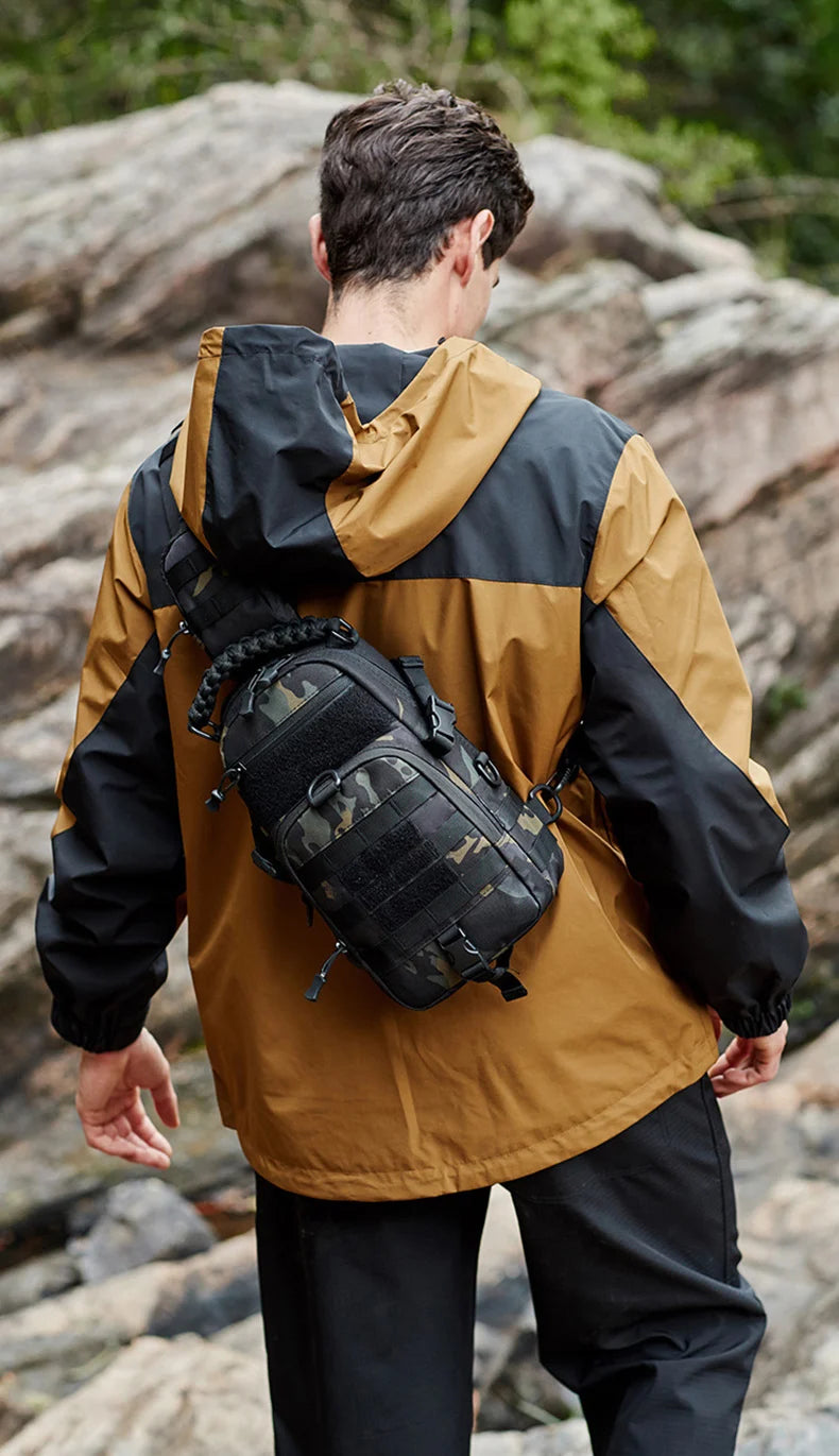 Tactical Chest Bag MOLLE Sling Backpack for Men