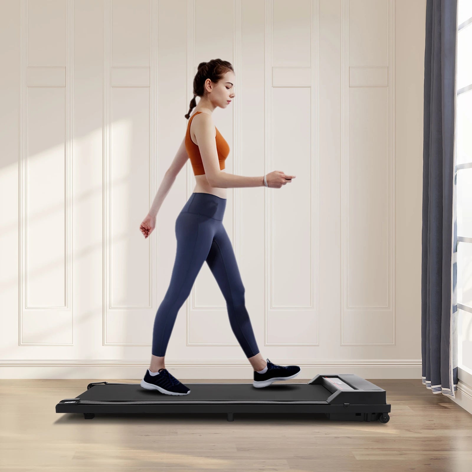 2-in-1 Walking Treadmill for Home & Office