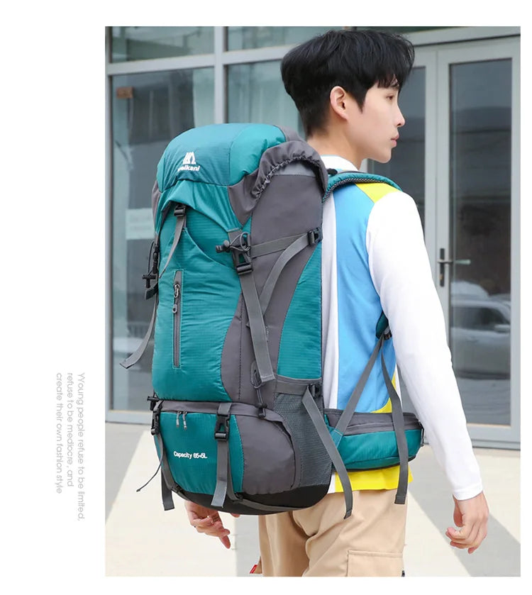 70L Hiking Camping Backpack with Rain Cover