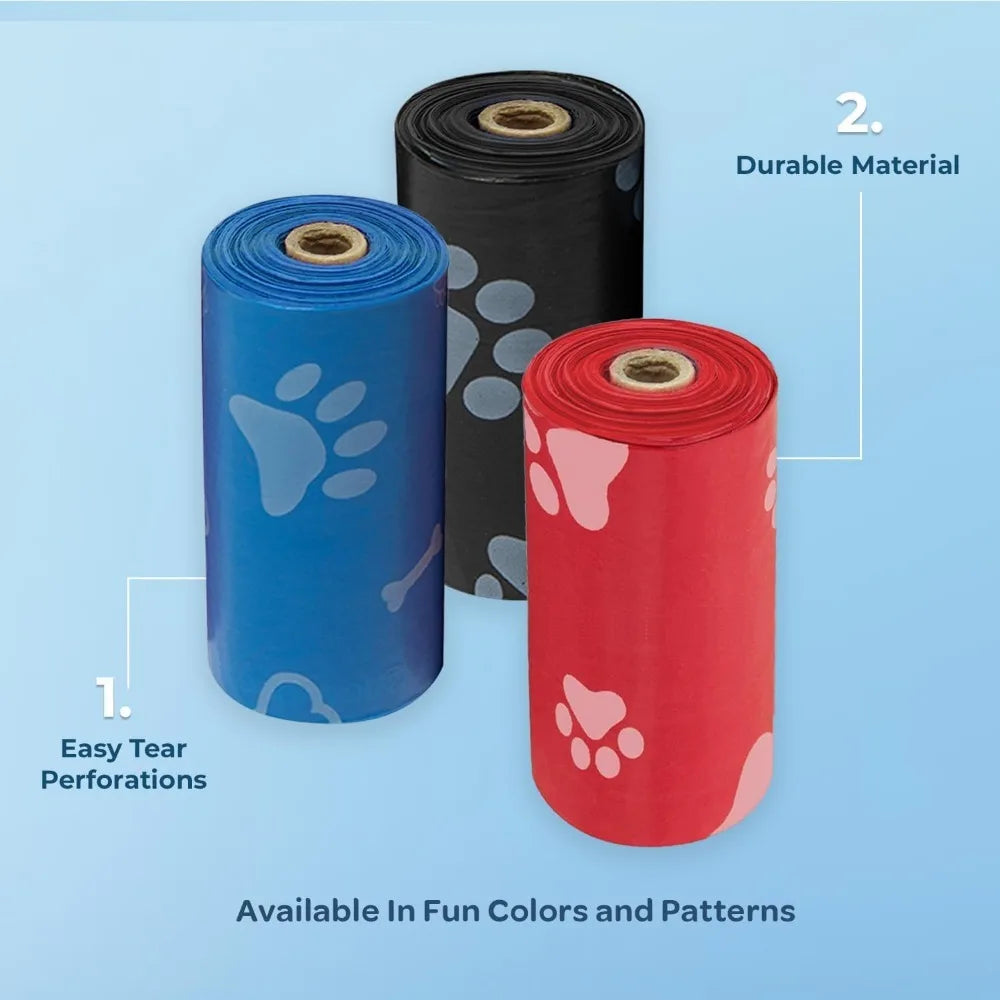 150-Count Dog Poop Bags for Waste Cleanup