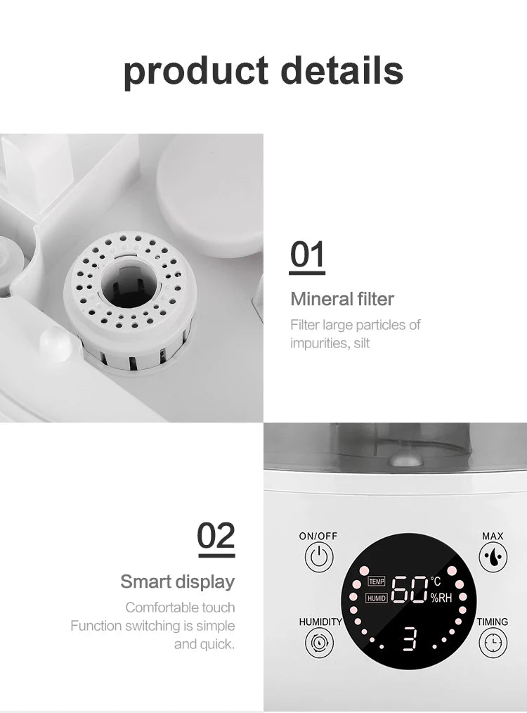 KINSCOTER 3L Air Humidifier with Remote & Timer