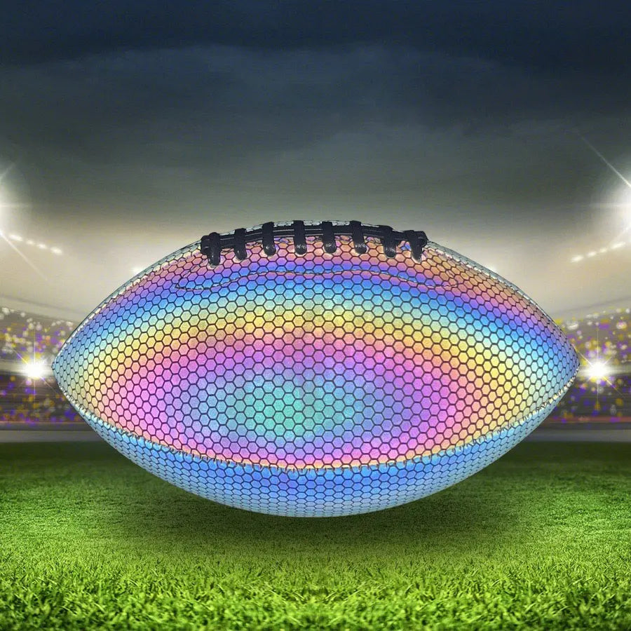 Luminous Reflective PU Rugby Ball – Match & Training Use