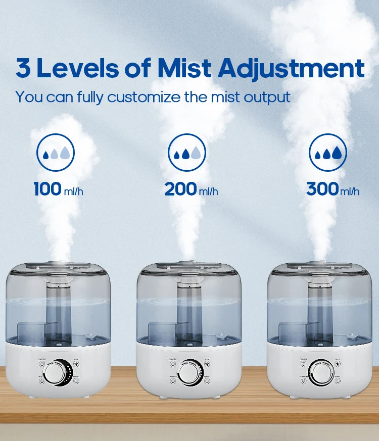 KINSCOTER 3L Air Humidifier with Remote & Timer