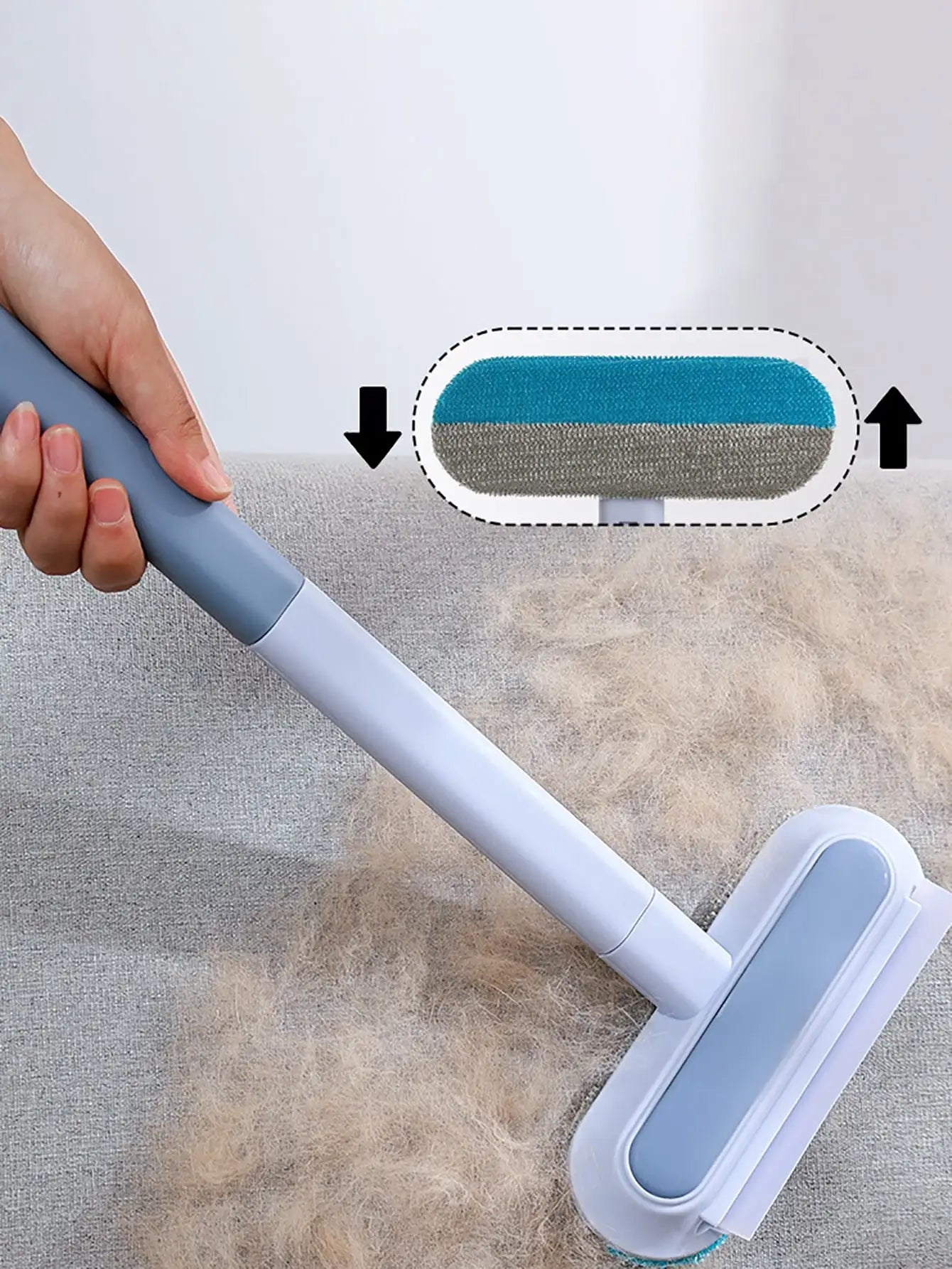Long Handle Pet Hair Remover & Cleaning Brush
