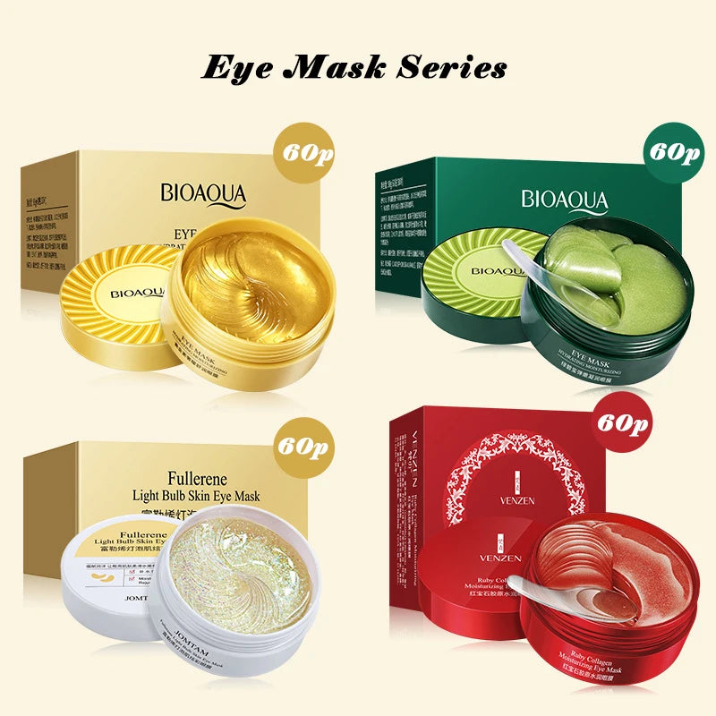 60pcs Gold Collagen Moisturizing Eye Masks