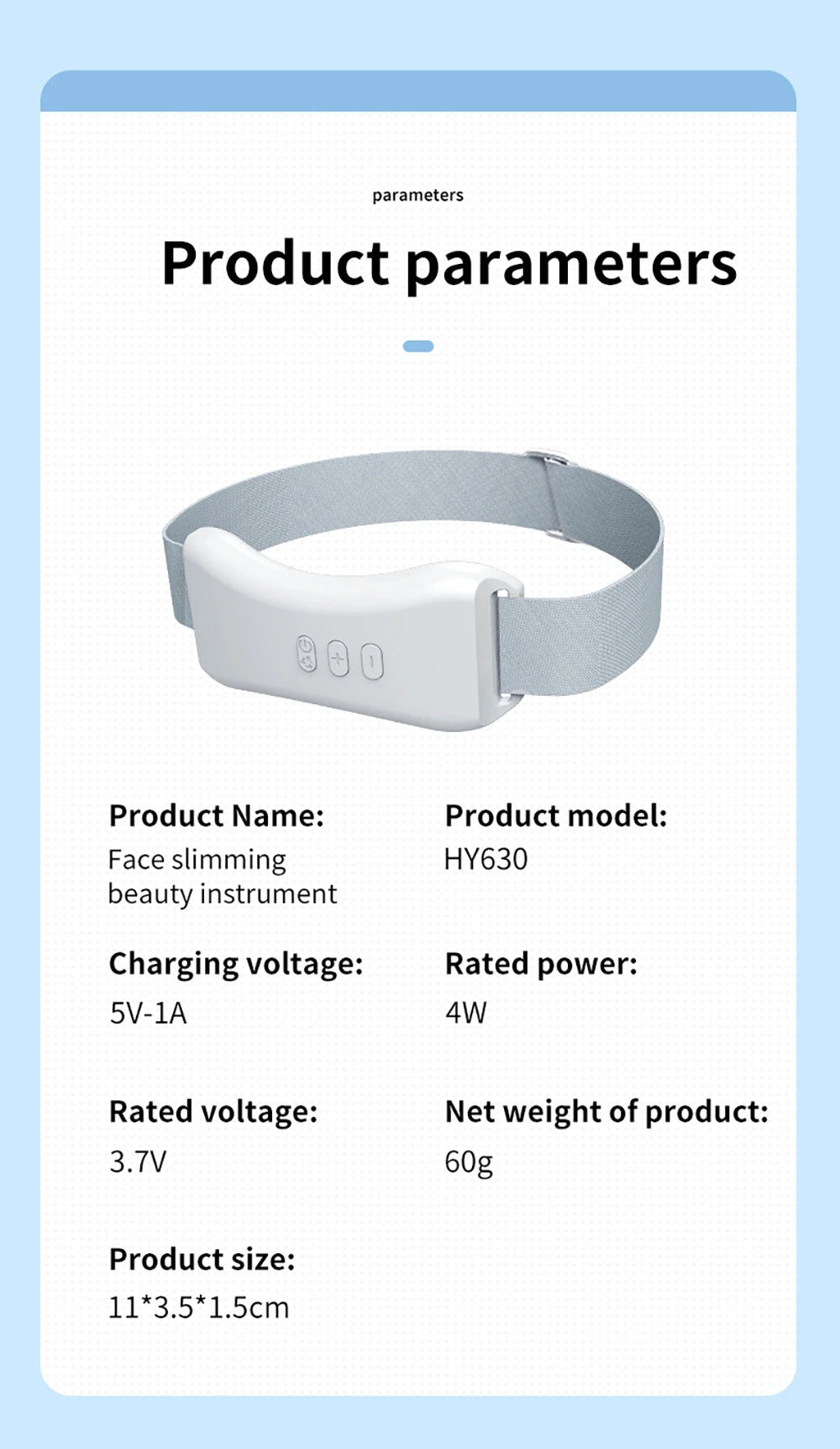EMS V-Face Lifting Massager – Microcurrent Facial Toning Device