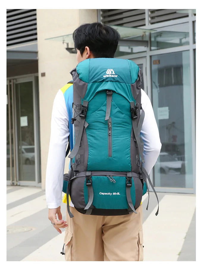 70L Hiking Camping Backpack with Rain Cover