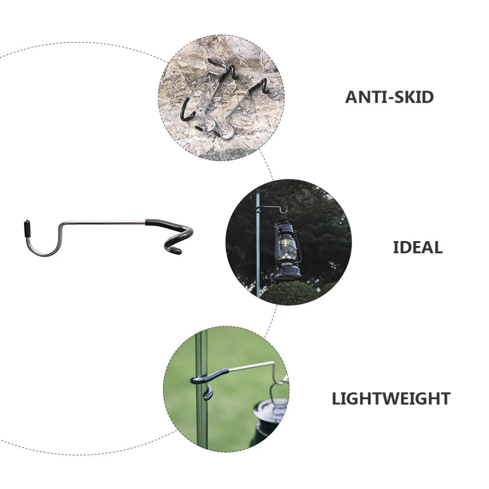 Stainless Steel Tent Pole Lamp Hanger Hook