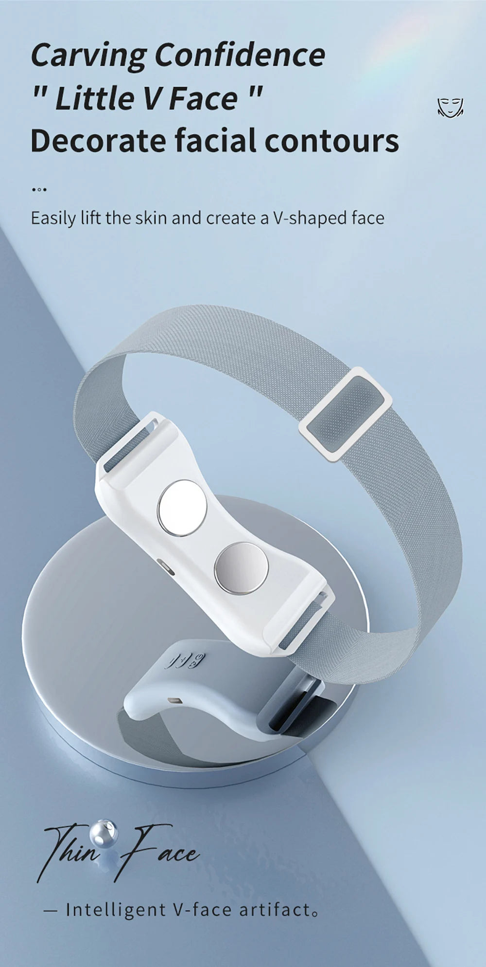 EMS V-Face Lifting Massager – Microcurrent Facial Toning Device