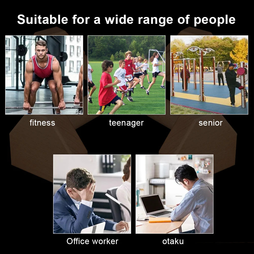 Wooden Push-Up Bars with Non-Slip Base