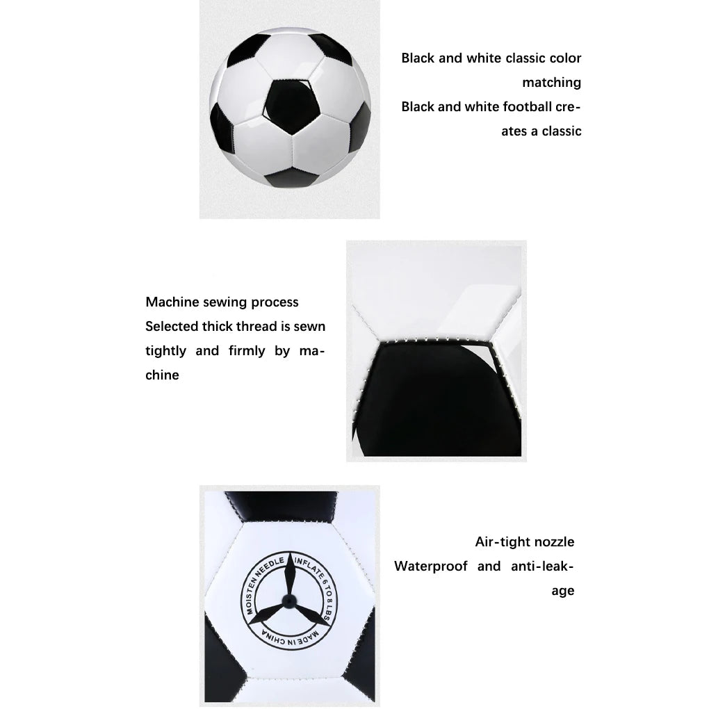 Standard Size 5 Wear-Resistant Rubber Soccer Ball