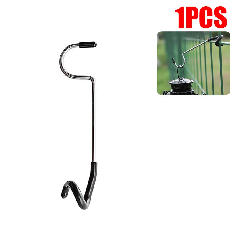 Stainless Steel Tent Pole Lamp Hanger Hook