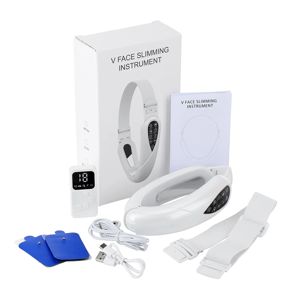 Red Light V-Face Lifting Massager with Remote