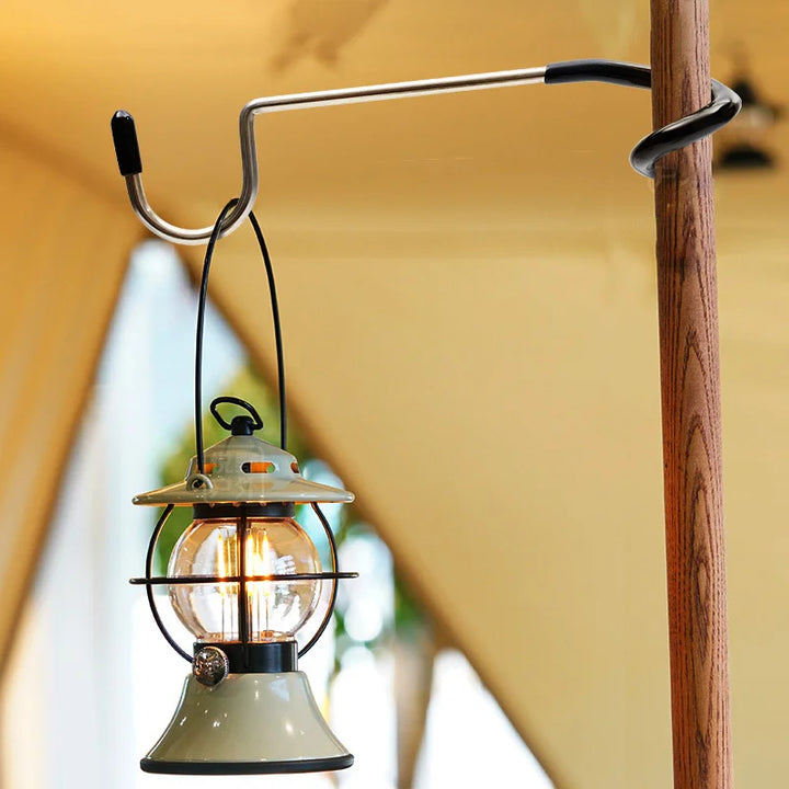 Stainless Steel Tent Pole Lamp Hanger Hook