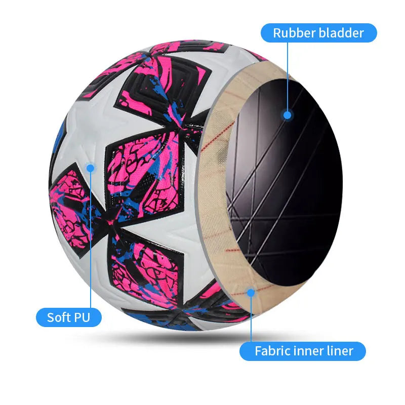 Size 4/5 PU Seamless Soccer Ball – Match & Training