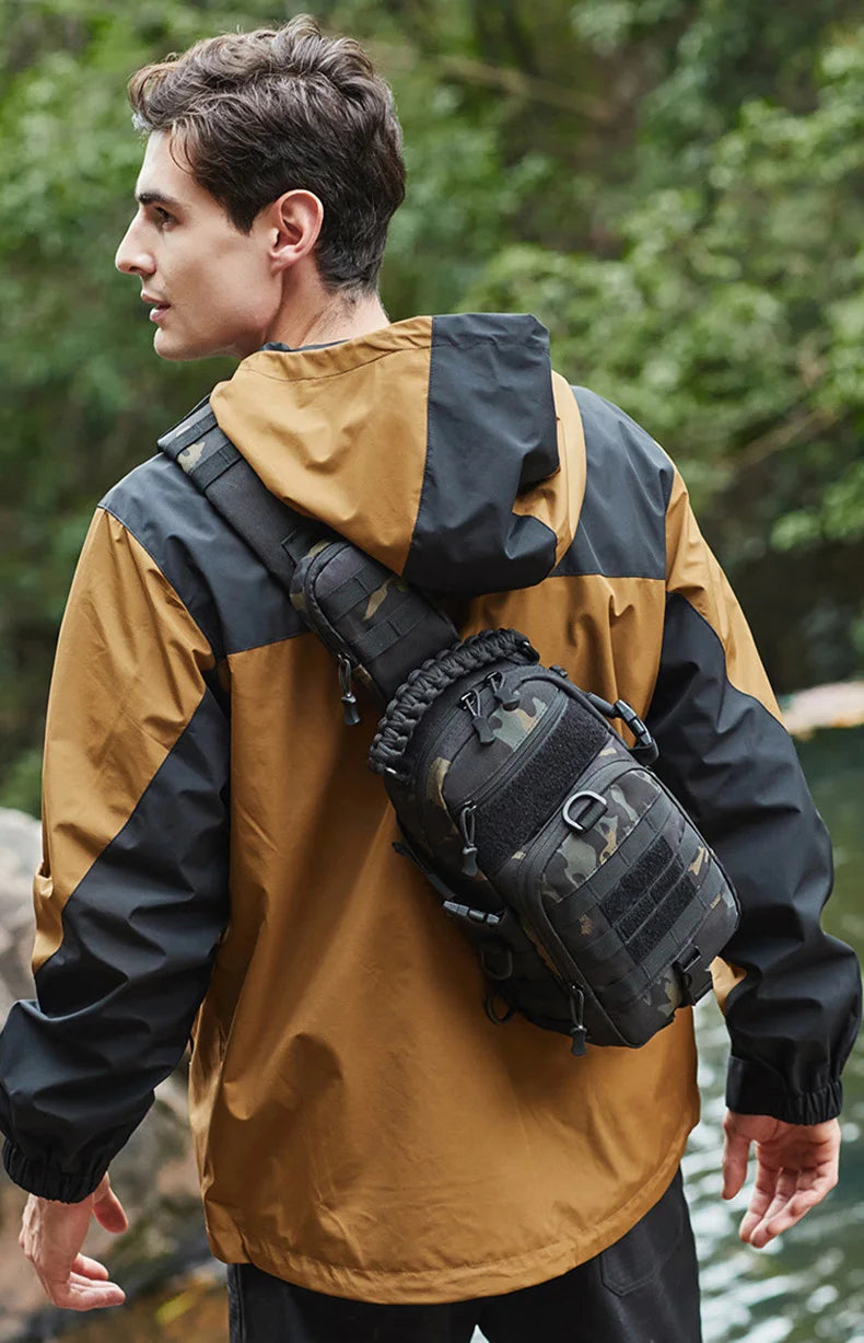 Tactical Chest Bag MOLLE Sling Backpack for Men