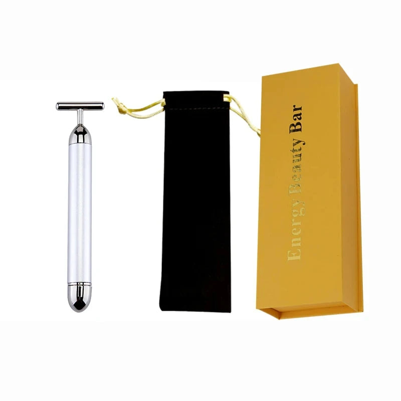 24K Gold T-Shape Vibrating Face Roller