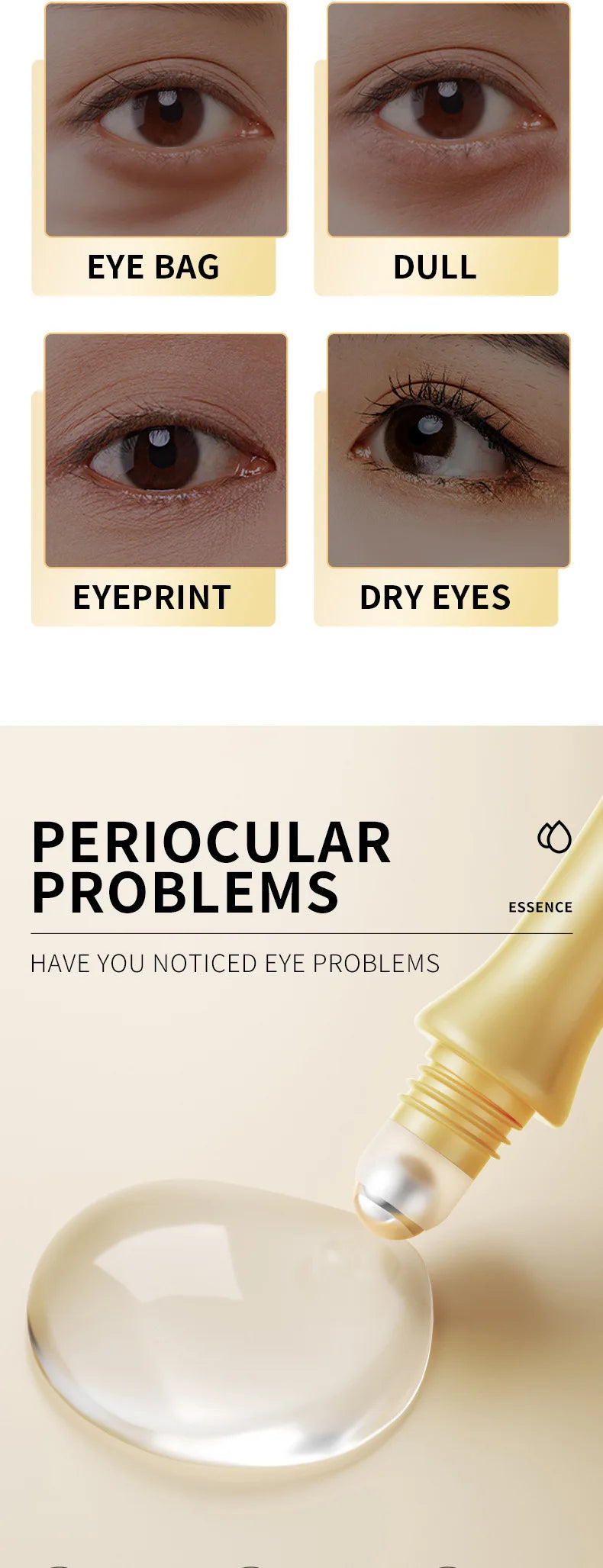 Snail Face Cream & Retinol Eye Massage Roller Set