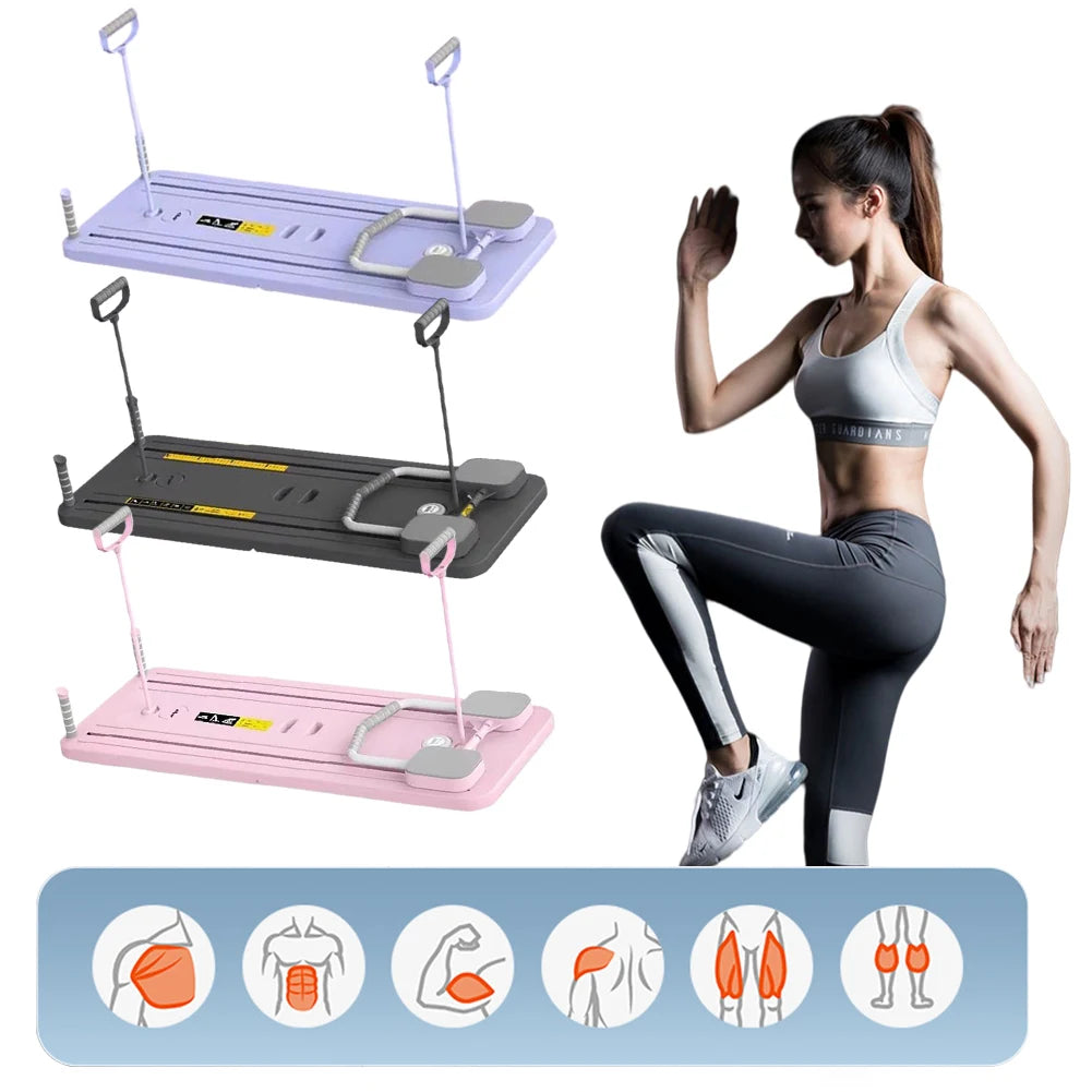 Multifunctional Foldable Fitness Board with Timer