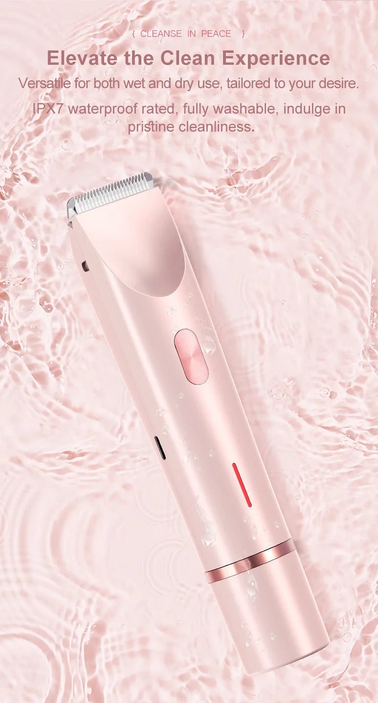 2-in-1 Electric Razor & Bikini Trimmer for Women