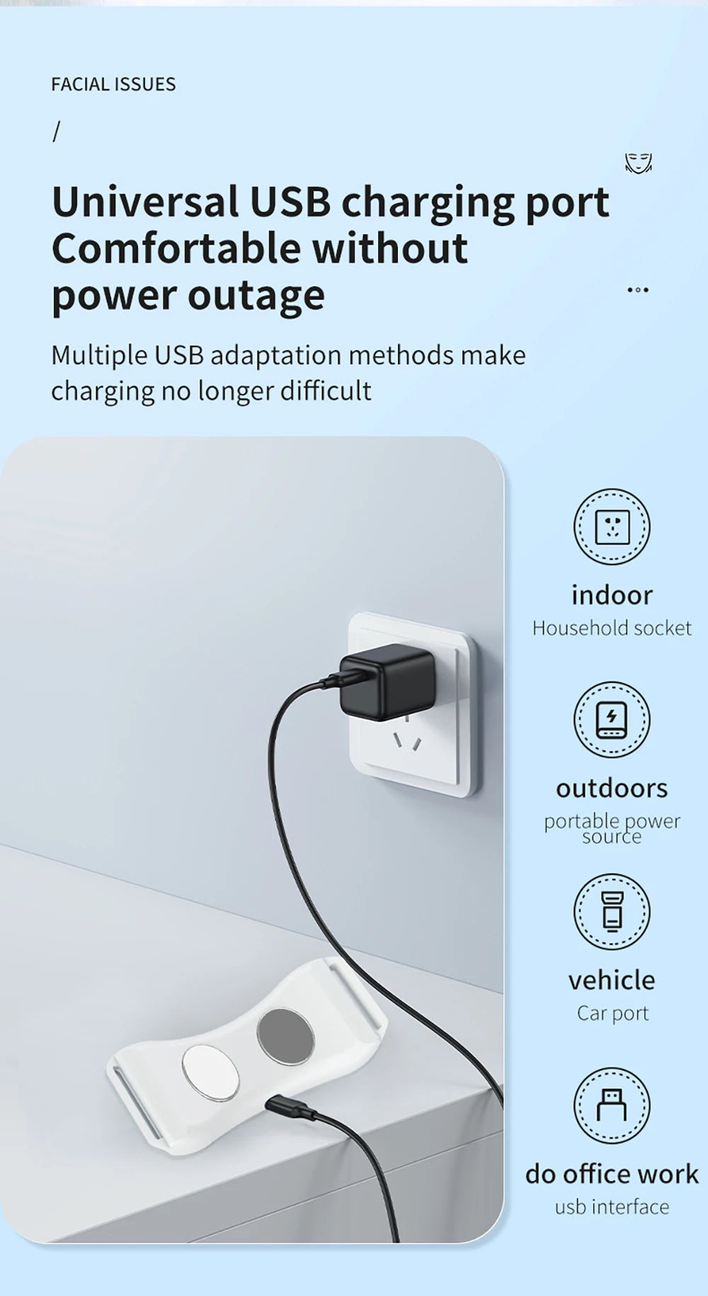 EMS V-Face Lifting Massager – Microcurrent Facial Toning Device