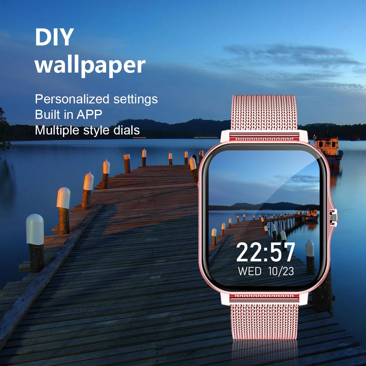 Smartwatch with Wireless Calling & Fitness Monitoring