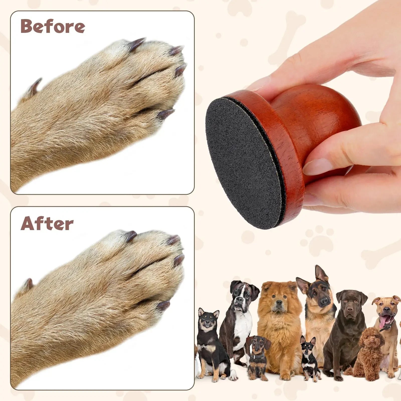 Wooden Dog Nail File Scratching Board