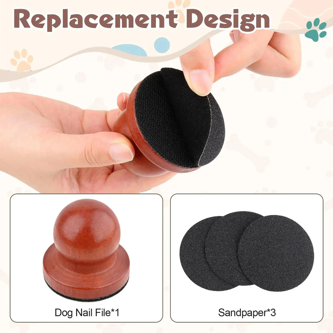 Wooden Dog Nail File Scratching Board