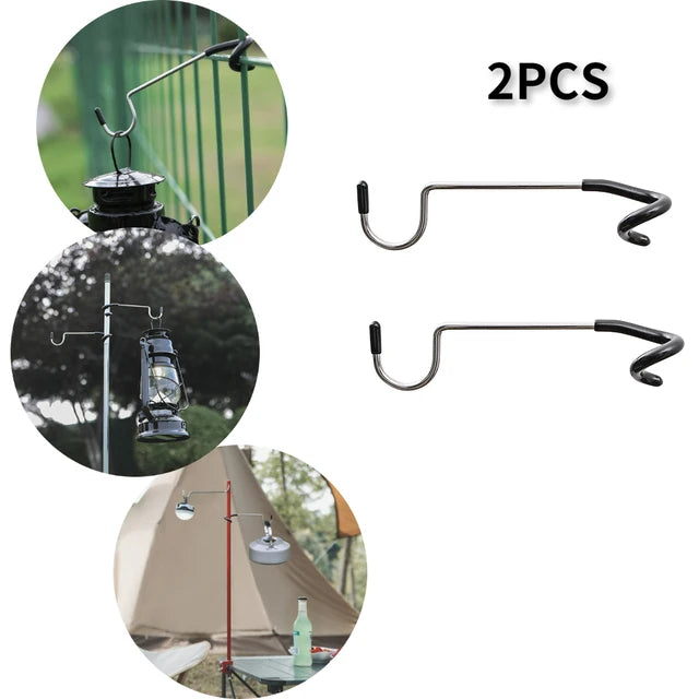 Stainless Steel Tent Pole Lamp Hanger Hook