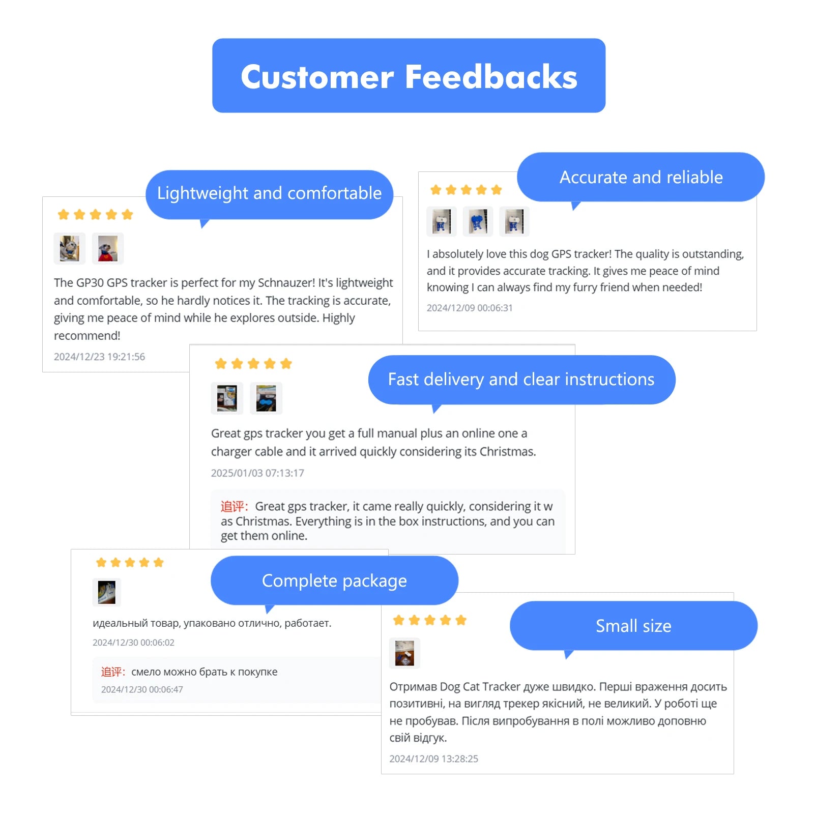 4G GPS Pet Tracker for Dogs & Cats