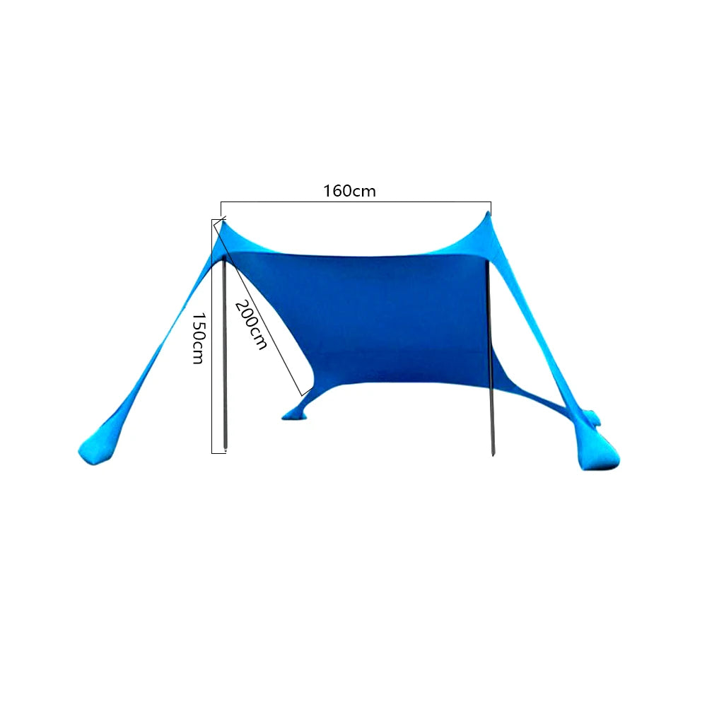 Portable UPF50+ Beach Tent – Windproof Sun Shelter for Camping & Family Use