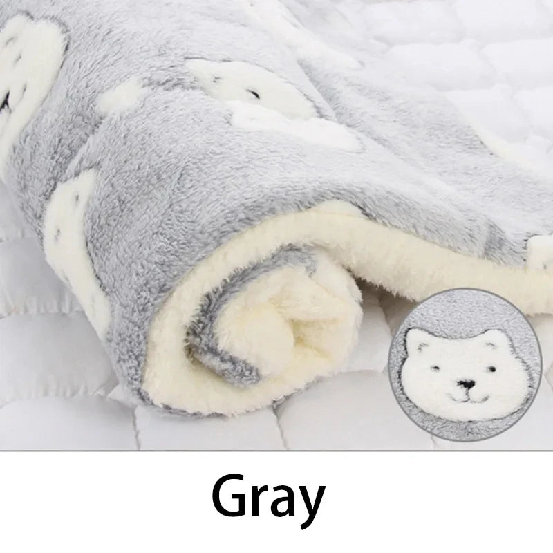 Flannel Pet Sleeping Mat Dog & Cat Bed