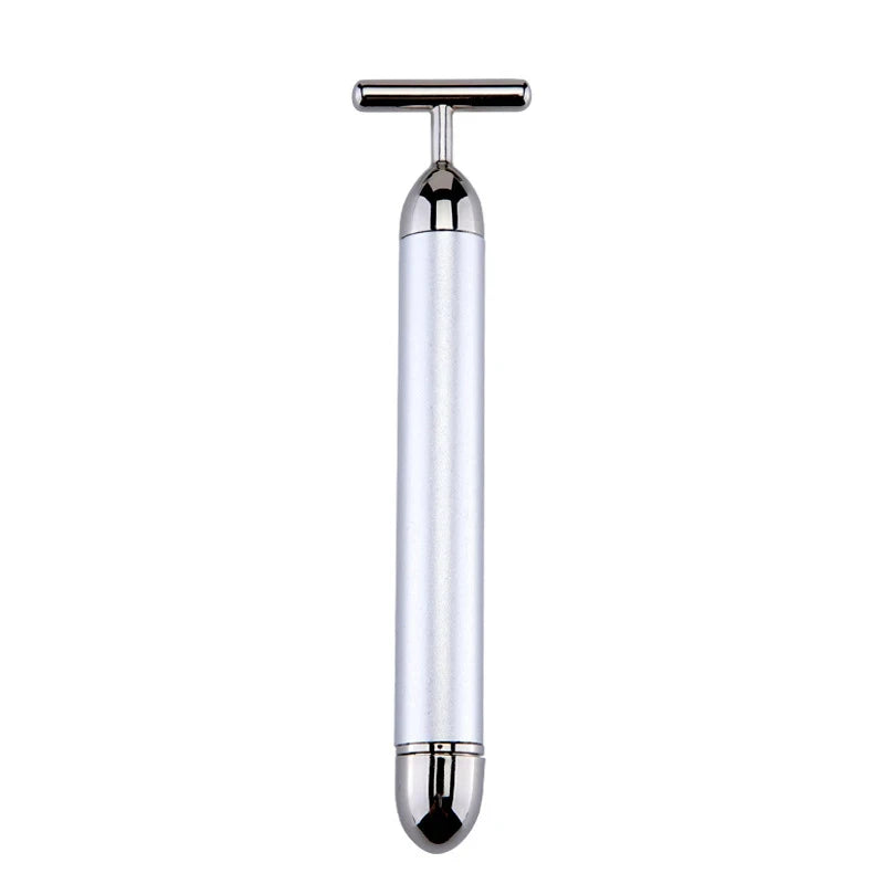24K Gold T-Shape Vibrating Face Roller