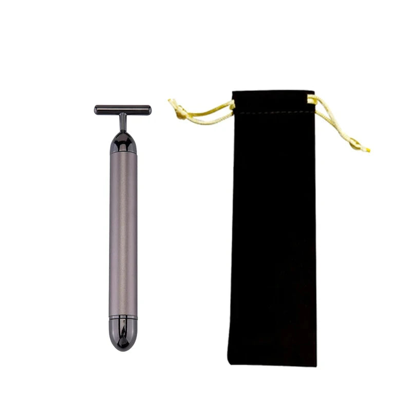 24K Gold T-Shape Vibrating Face Roller
