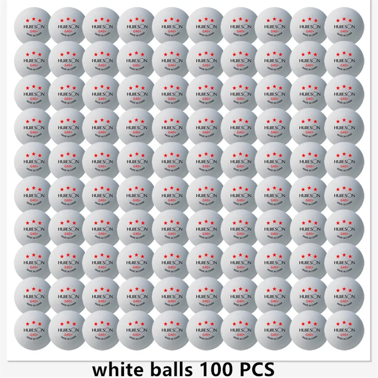 Huieson 3-Star ABS 40+ Ping Pong Balls (20–100pcs)