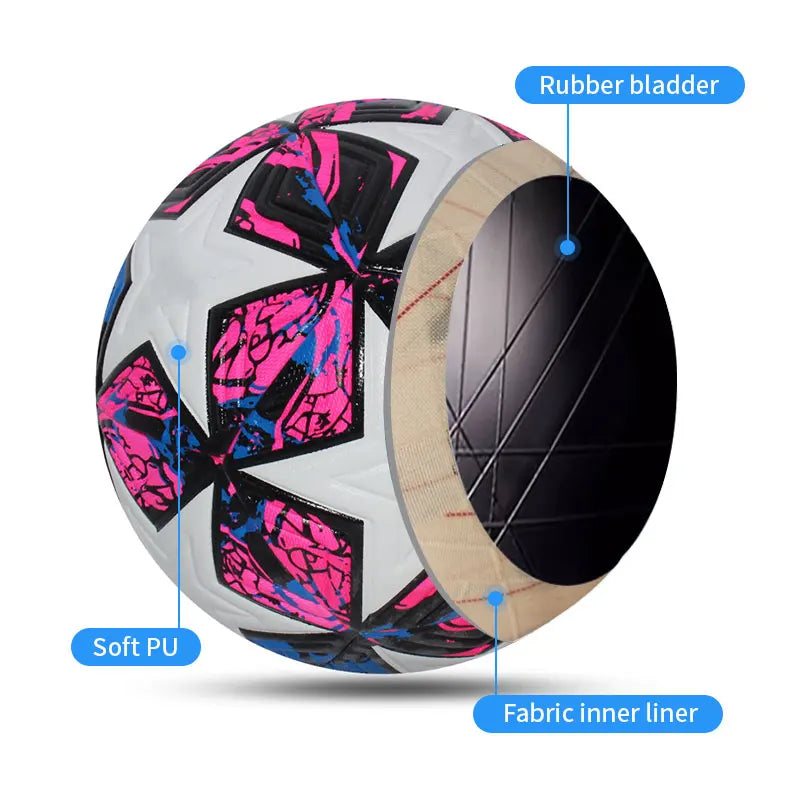 Size 4/5 PU Seamless Soccer Ball – Match & Training