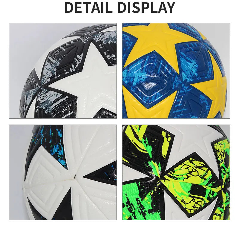 Size 4/5 PU Seamless Soccer Ball – Match & Training