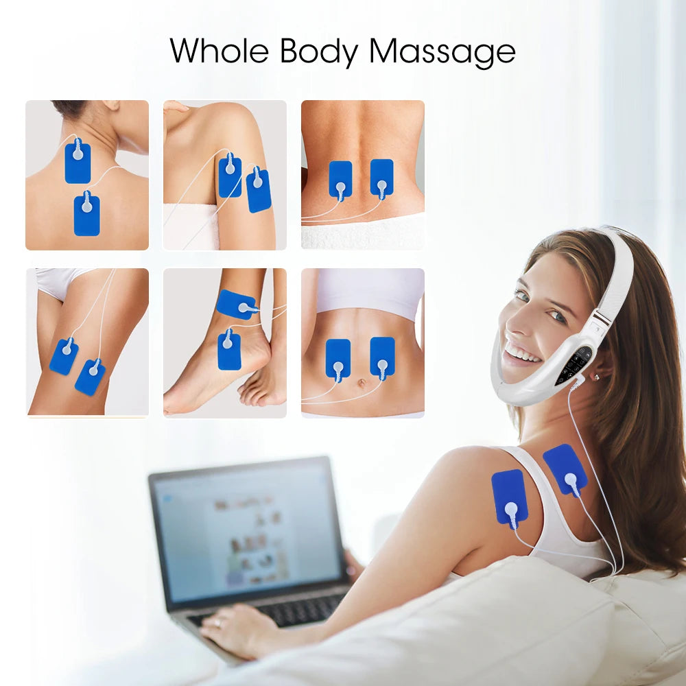Red Light V-Face Lifting Massager with Remote